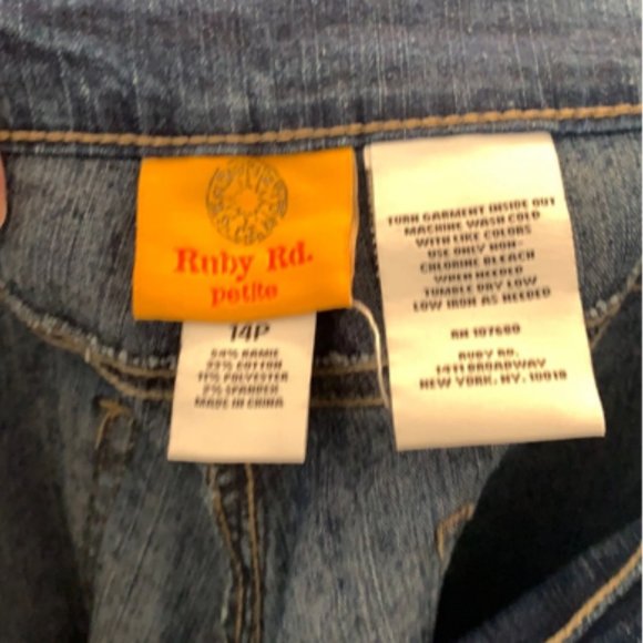 Ruby Rd Blue Jean Capril - Picture 3 of 3